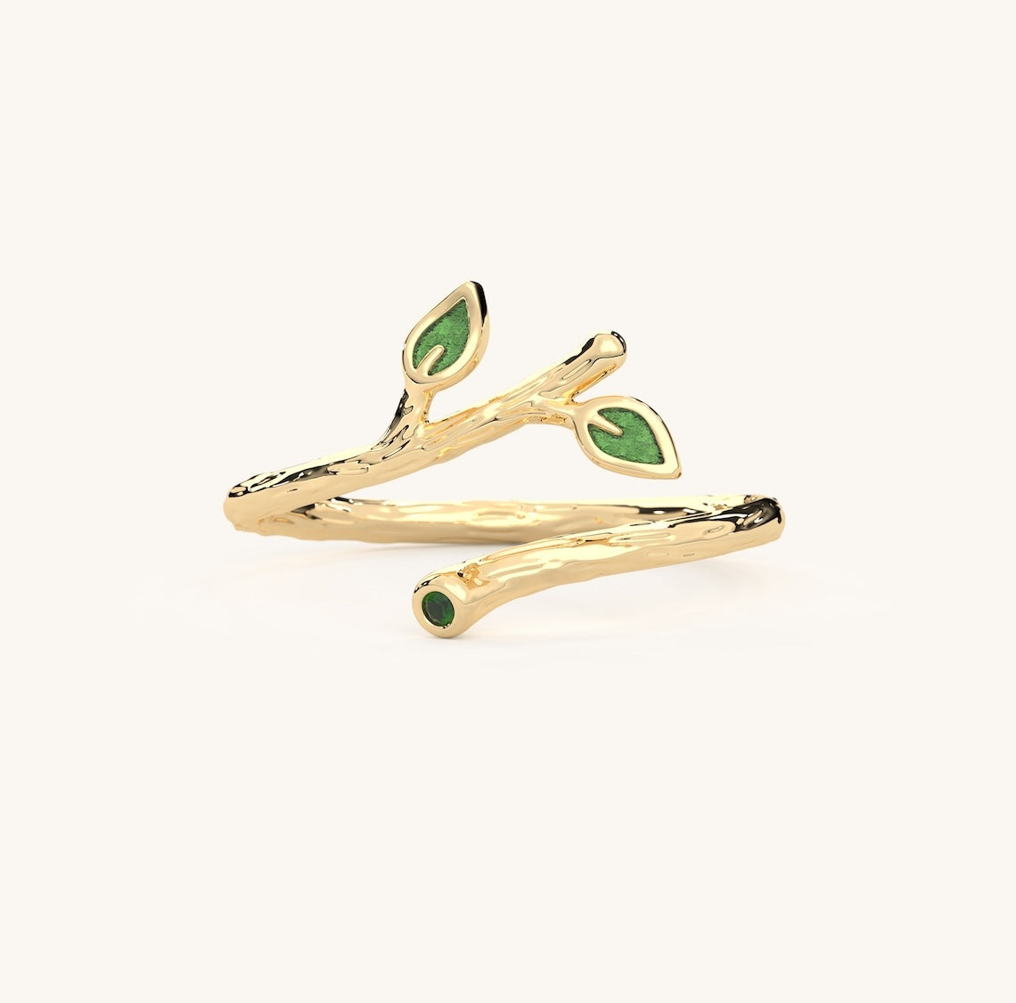14k Gold Vermeil Ivy Leaf Ring