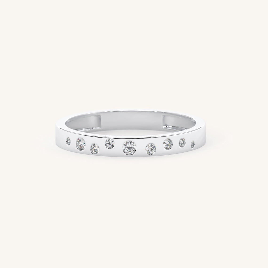 white gold wedding band