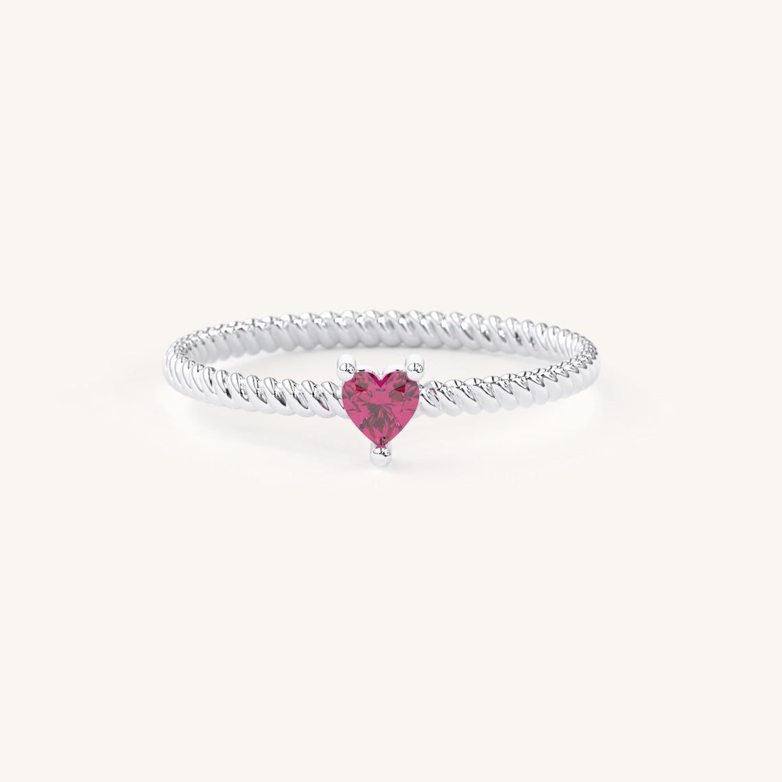 white gold birthstone ring
