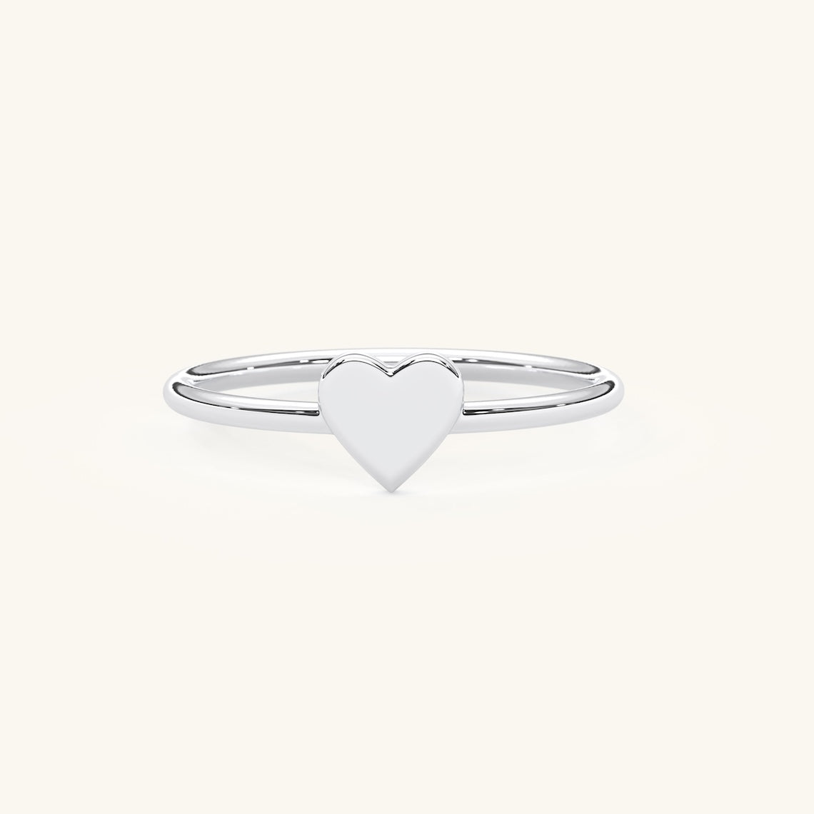 heart gold ring
