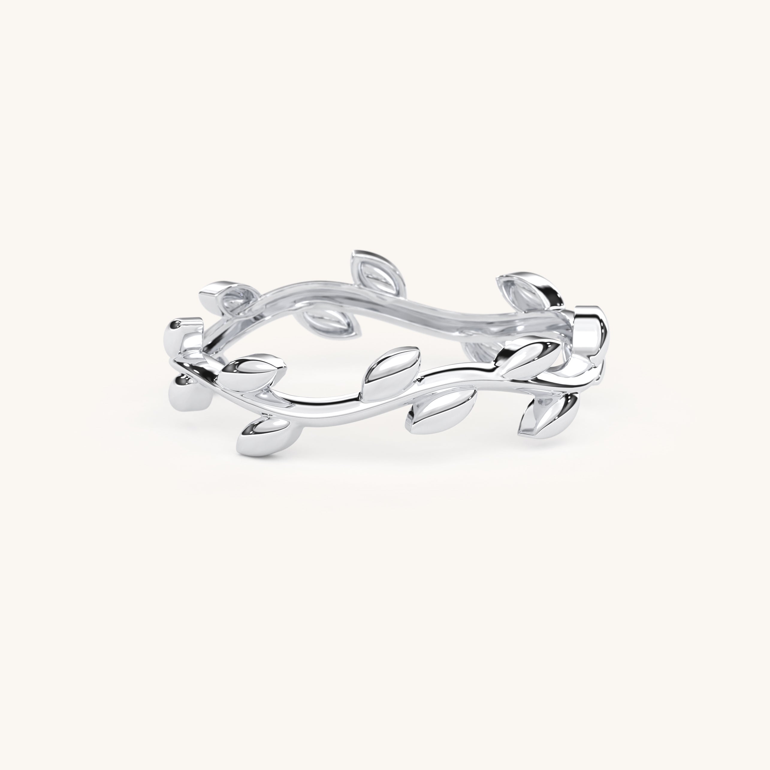14k Gold Leaf Ring, Artemis