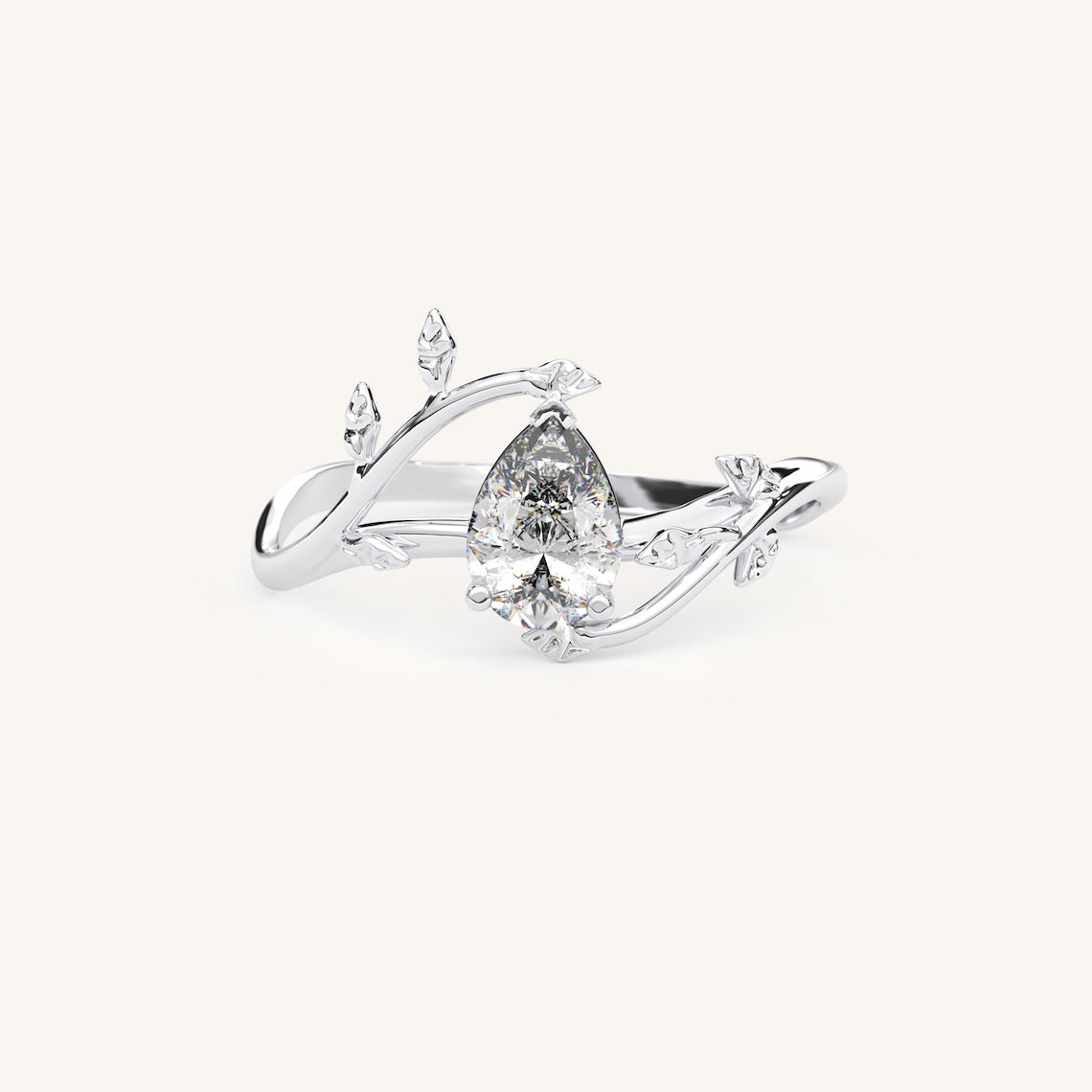 pear cut vine ring