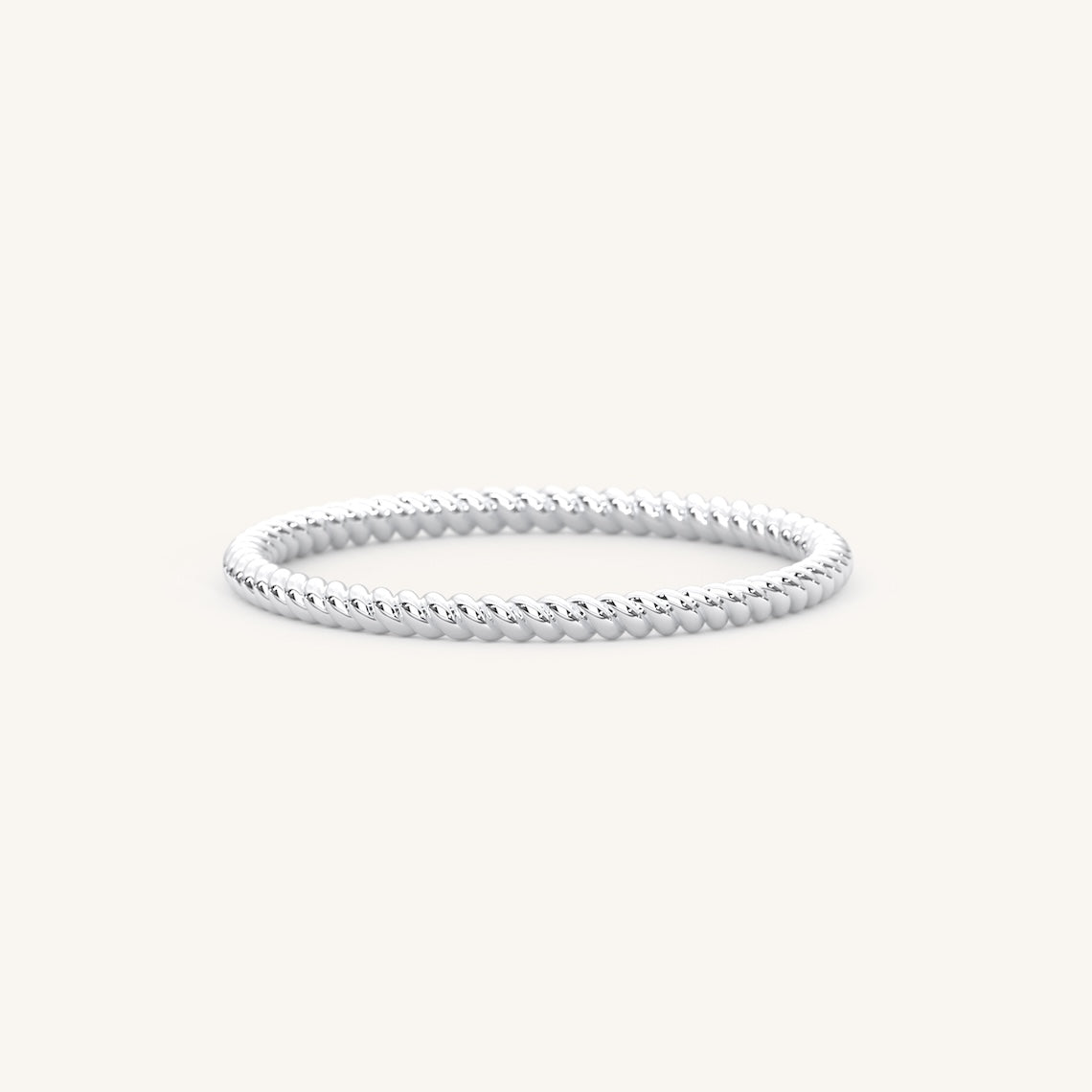 14k Gold Twisted Wedding Band