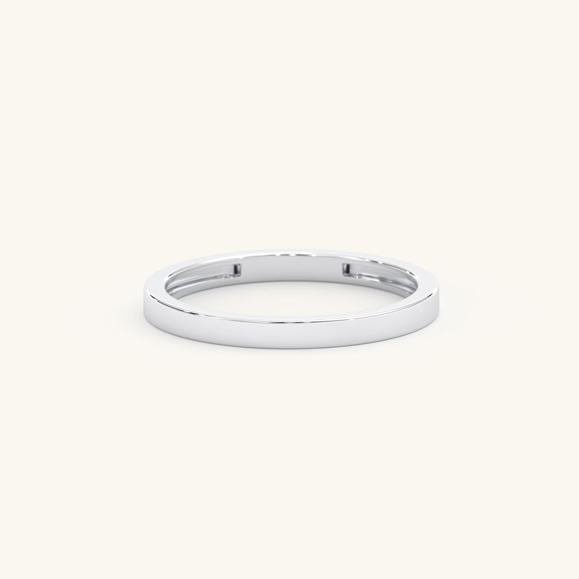 white gold wedding band
