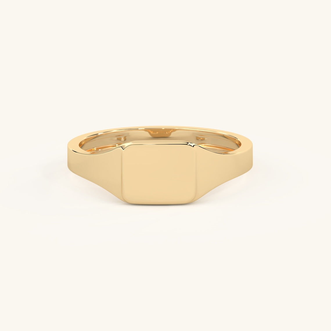 square gold signet ring