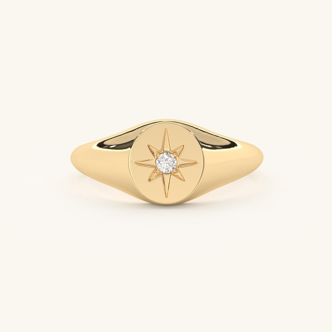 north star engagement ring