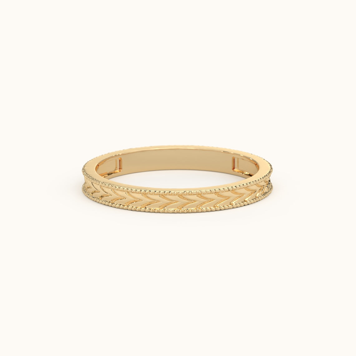 14k Gold Eternity Pattern Ring