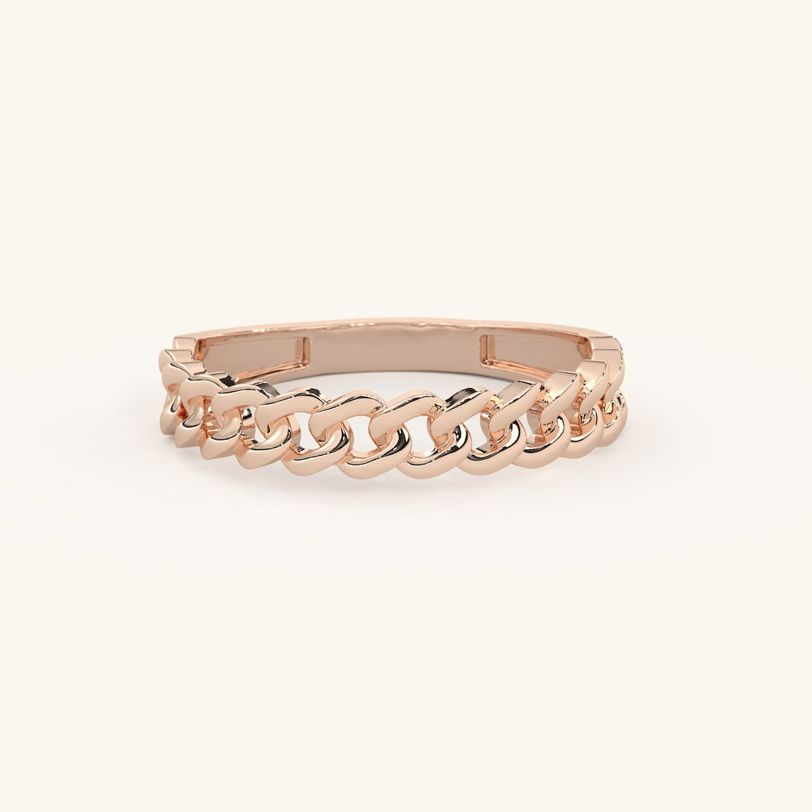 Half Eternity Chain Ring 14k Gold