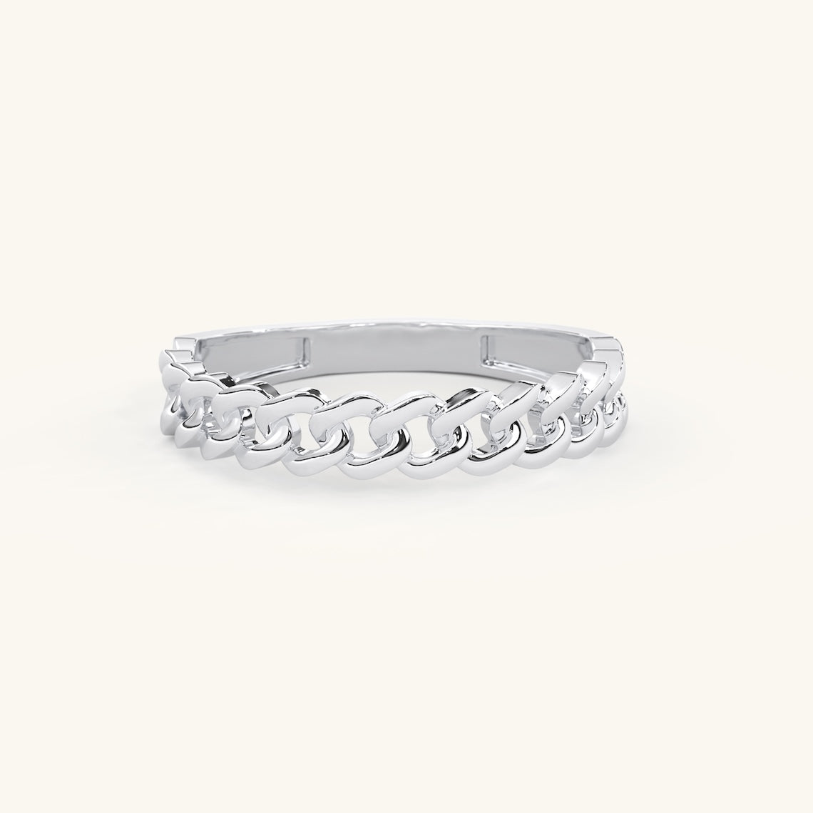 Half Eternity Chain Ring 14k Gold