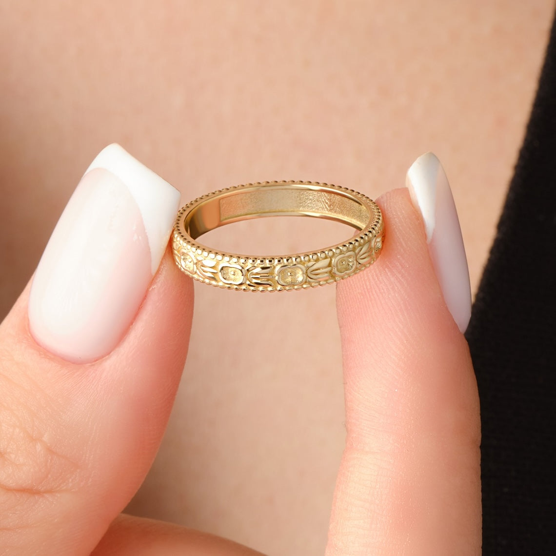 Pattern Ring 14k Gold