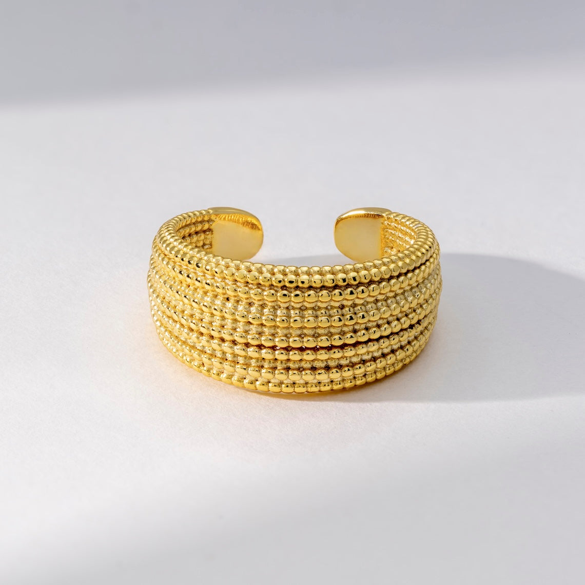 14k Gold Vermeil Multi Strand Ring