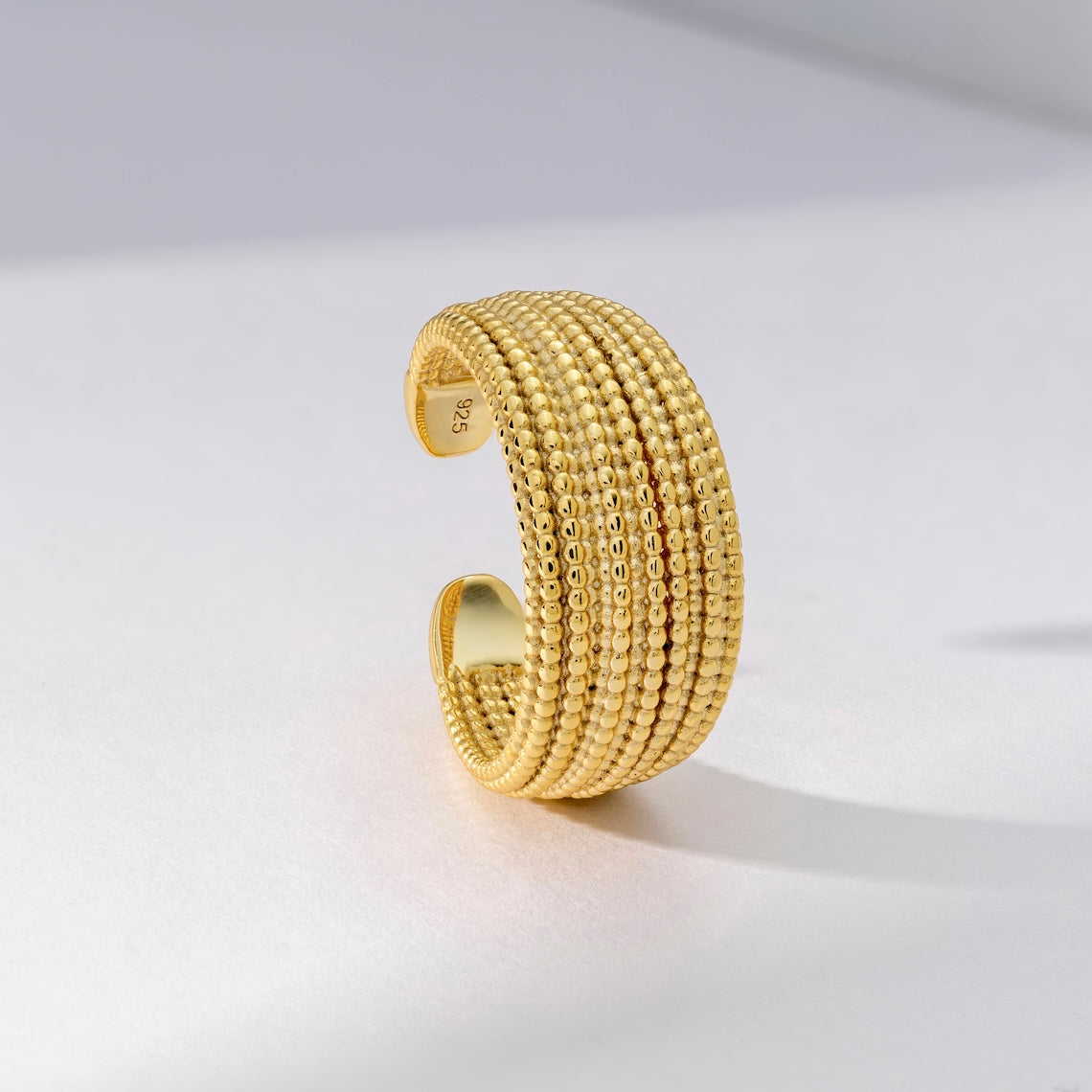 14k Gold Vermeil Multi Strand Ring