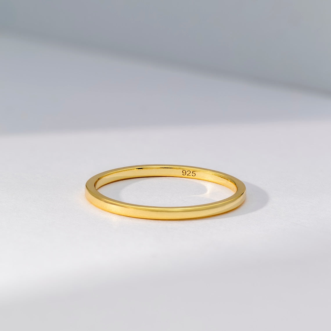 14k Gold Vermeil Dainty Wedding Band