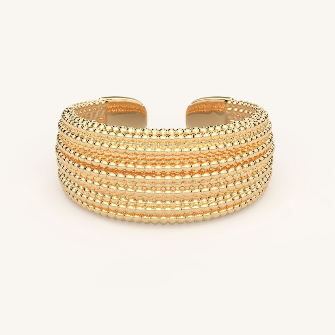 14k Gold Vermeil Multi Strand Ring