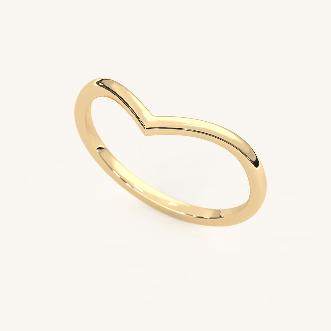 14k Gold Vermeil Chevron Ring