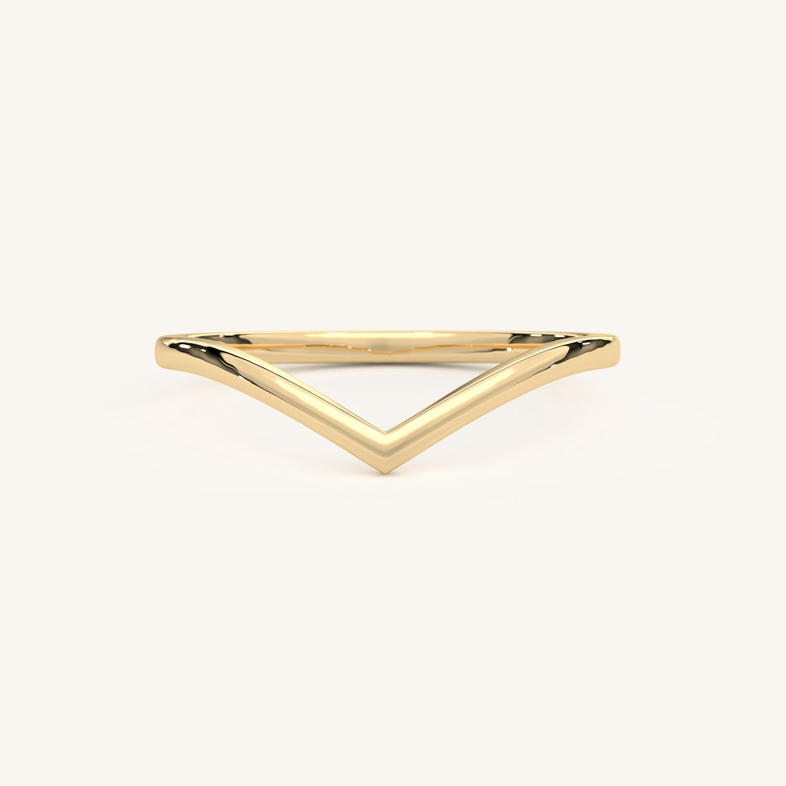 14k Gold Vermeil Chevron Ring