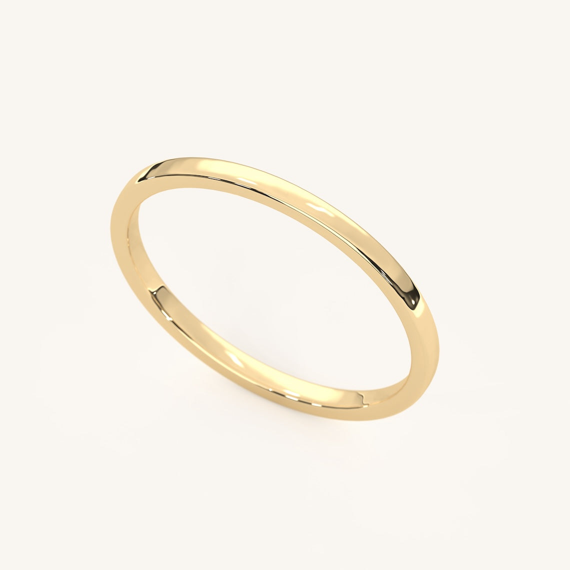 14k Gold Vermeil Dainty Wedding Band