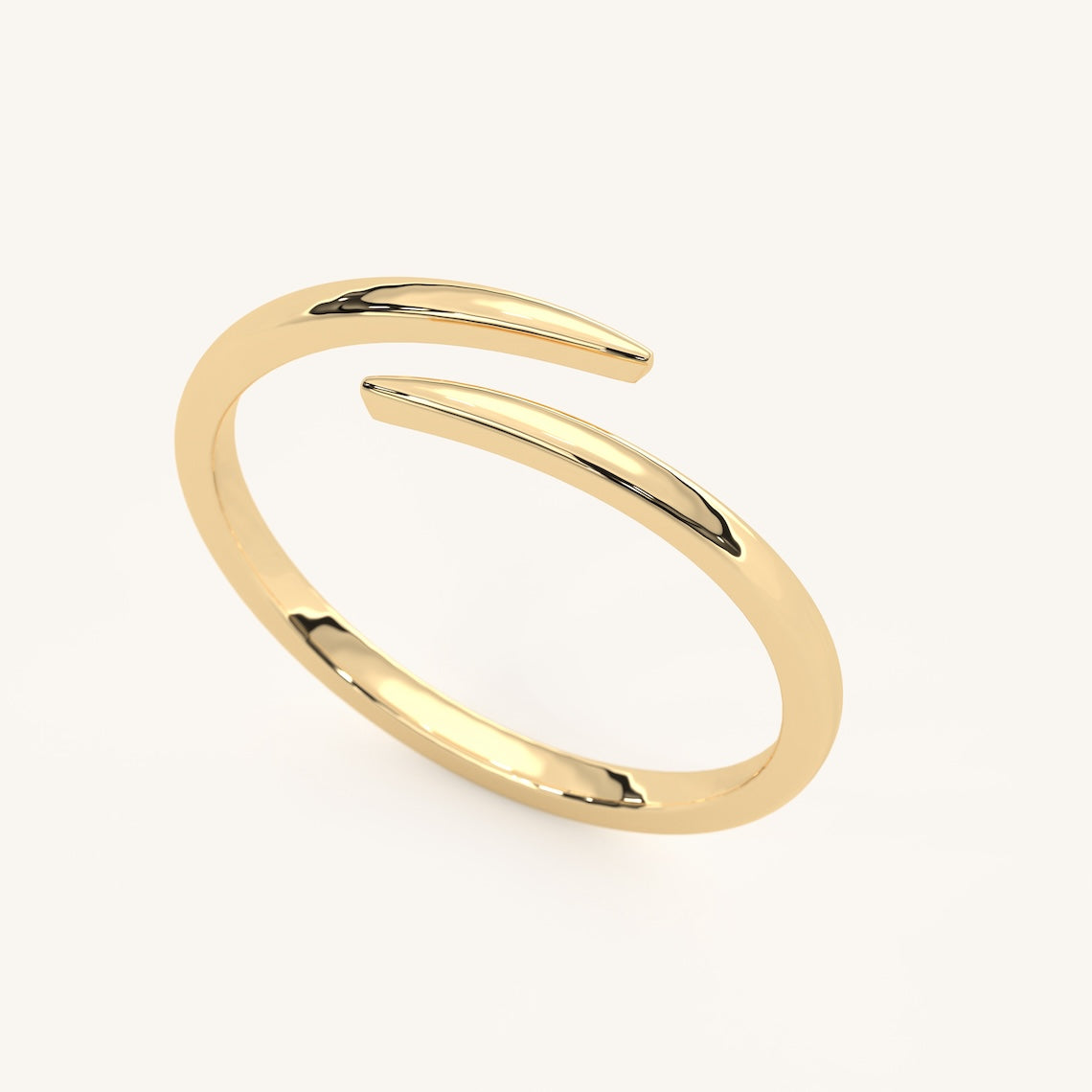 14k Gold Vermeil Spiral Ring