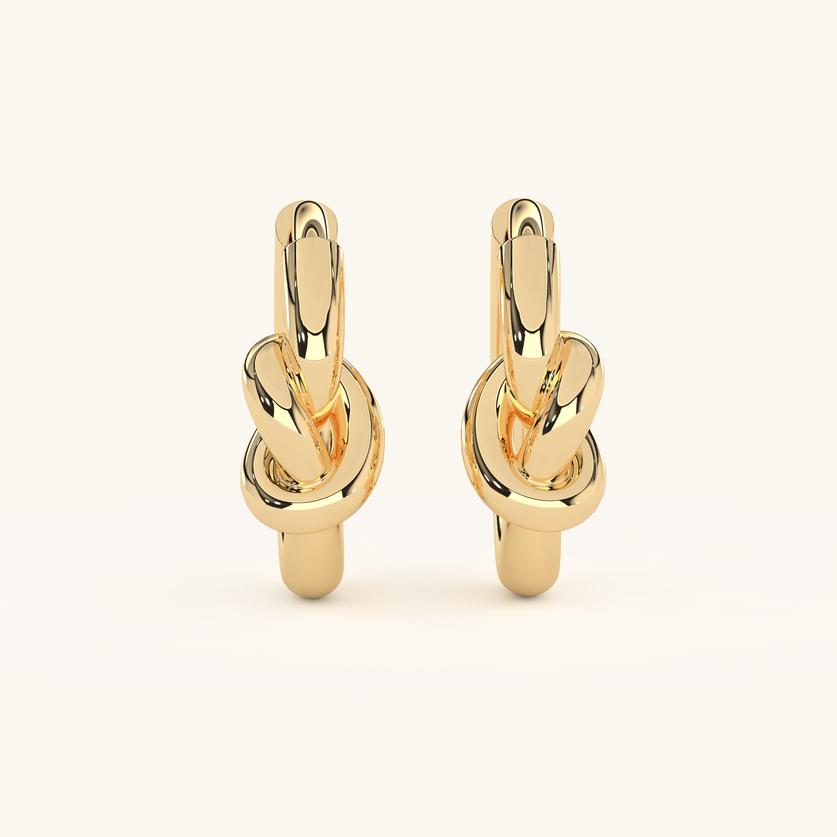 14k Gold Vermeil Knot Earring