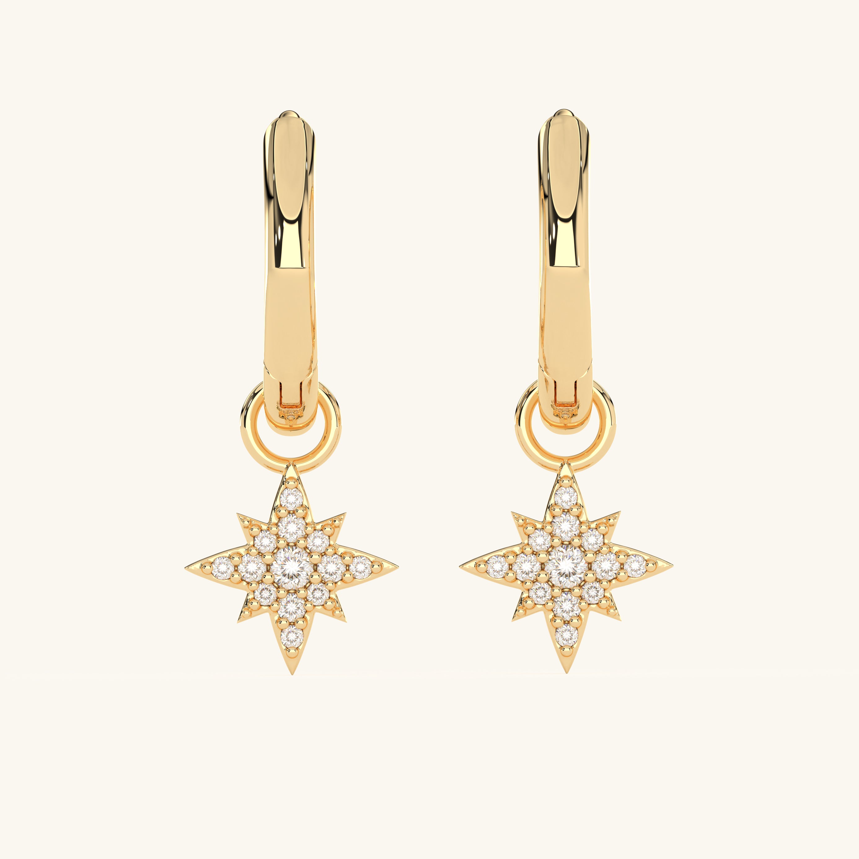 14k Gold Vermeil North Star Earring