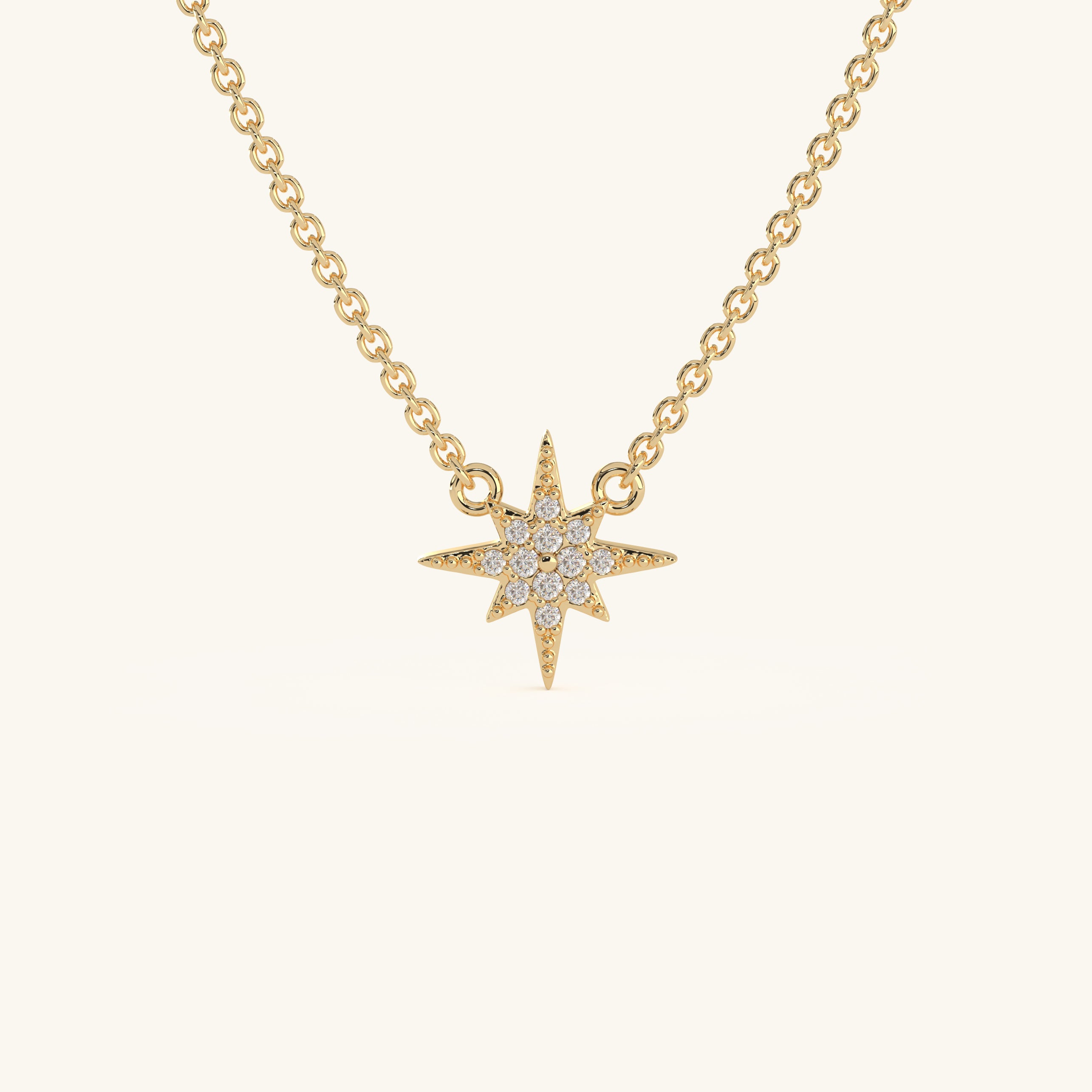 14k Gold Vermeil North Star Necklace