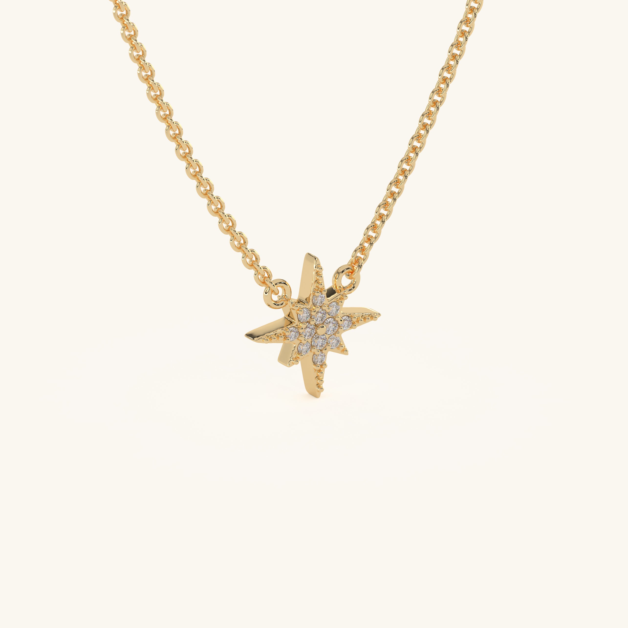 14k Gold Vermeil North Star Necklace