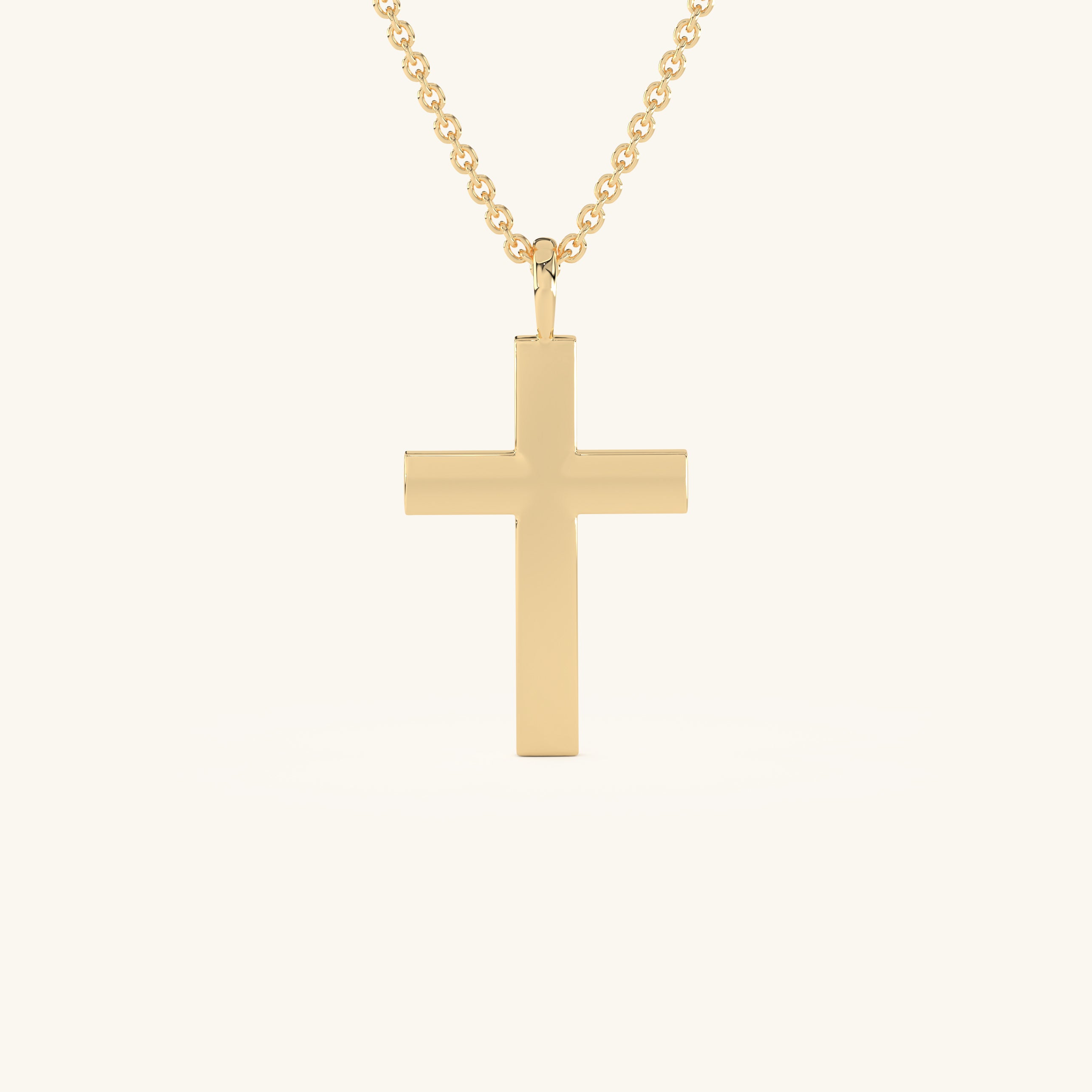 14k Gold Vermeil Cross Necklace