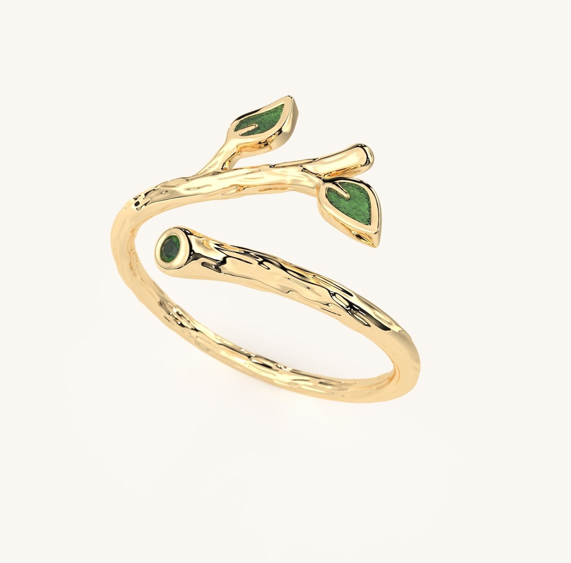 14k Gold Vermeil Ivy Leaf Ring