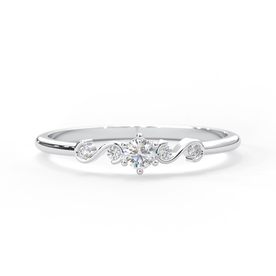 Art Deco Engagement Ring 14k Gold
