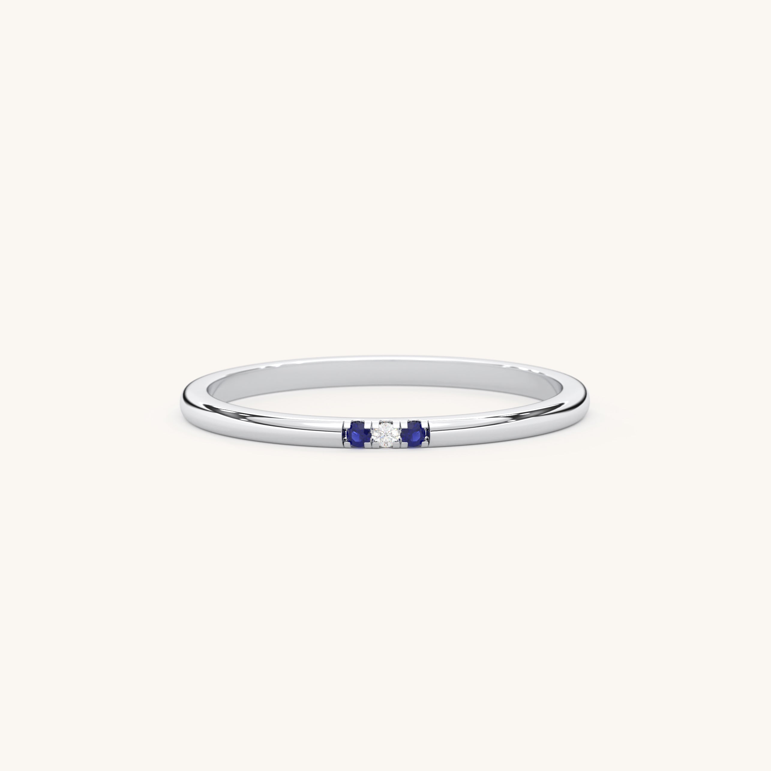 Minimalist Birthstone Ring 14K Gold