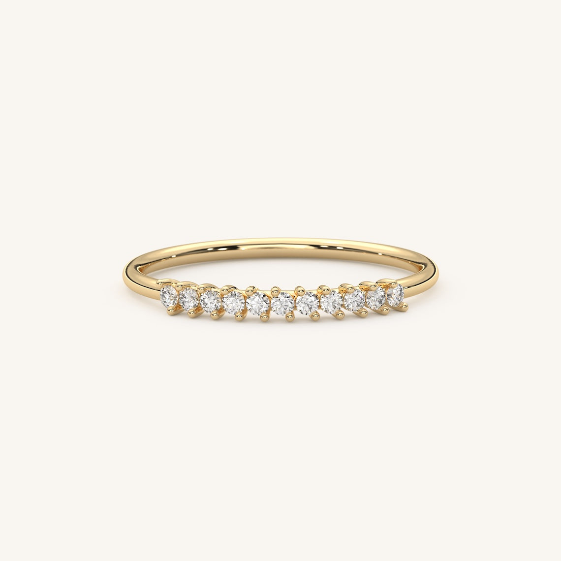 Dainty Diamond Stackable Ring 14k Gold