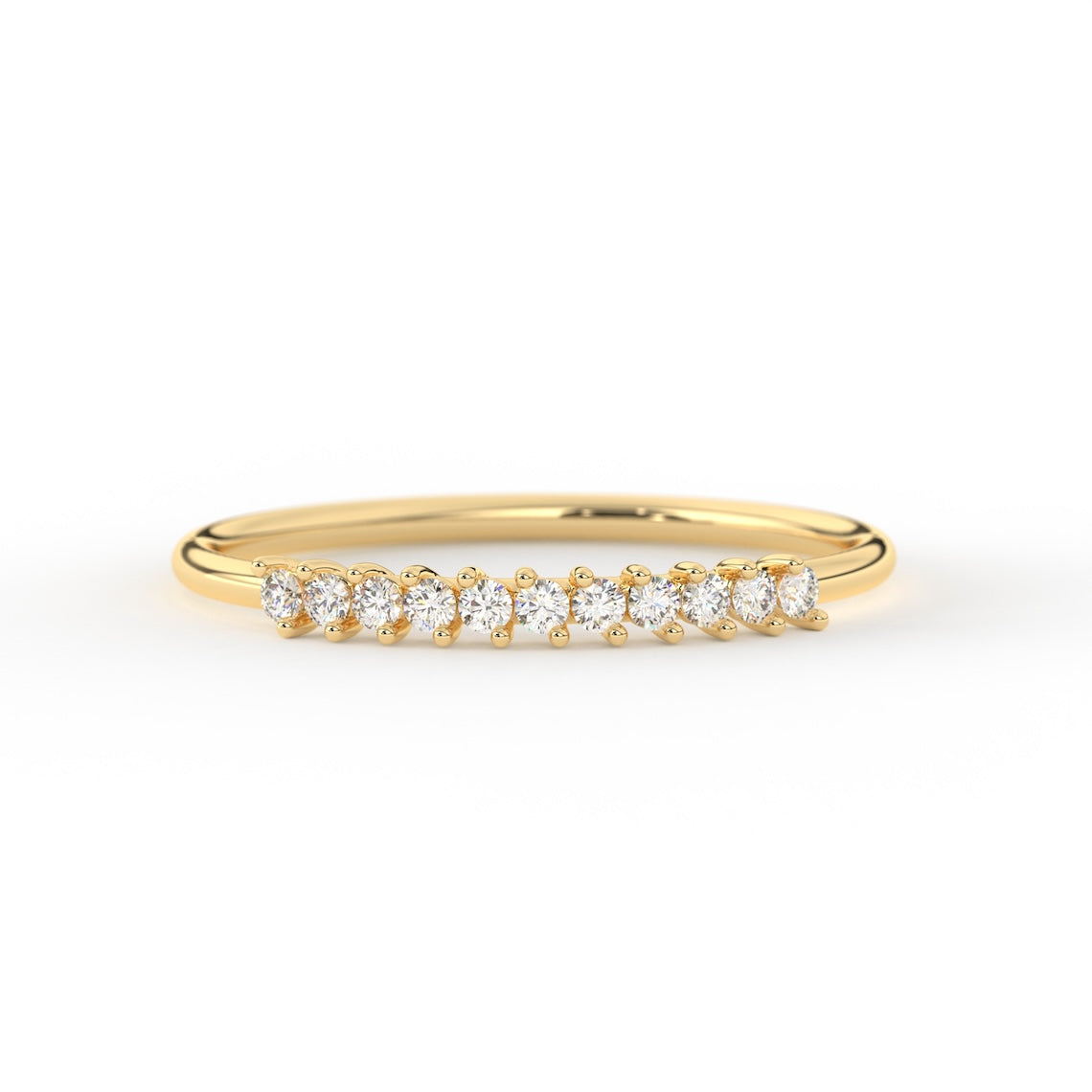 Dainty Diamond Stackable Ring 14k Gold