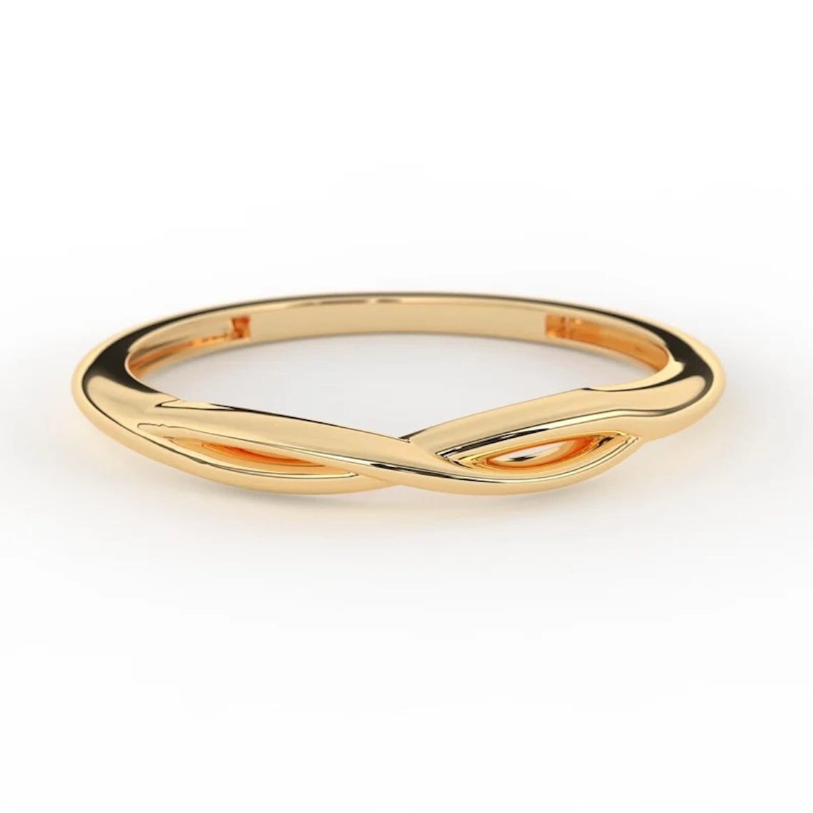 14k Gold Infinity Ring, Chronos