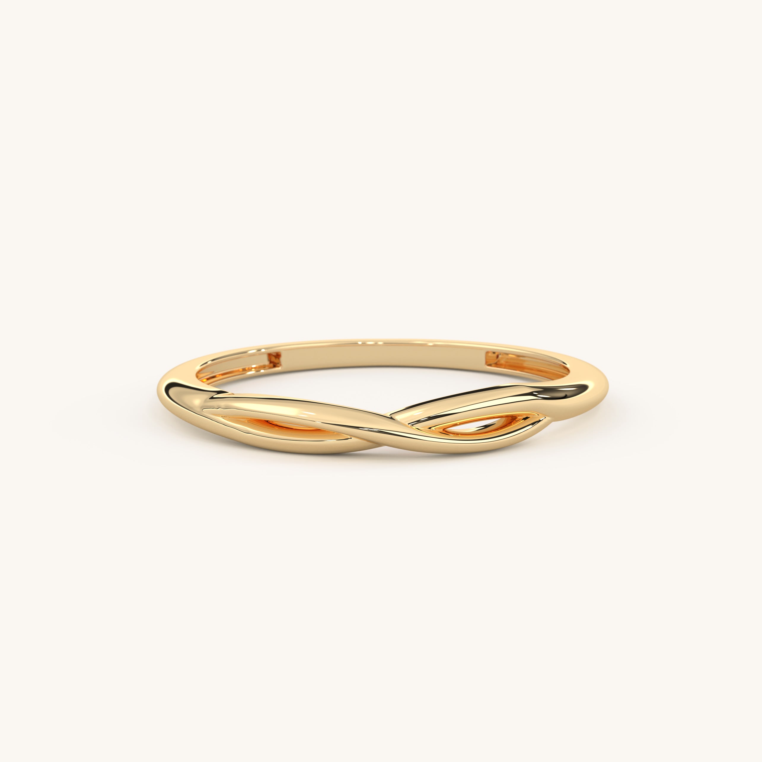 14k Gold Infinity Ring, Chronos