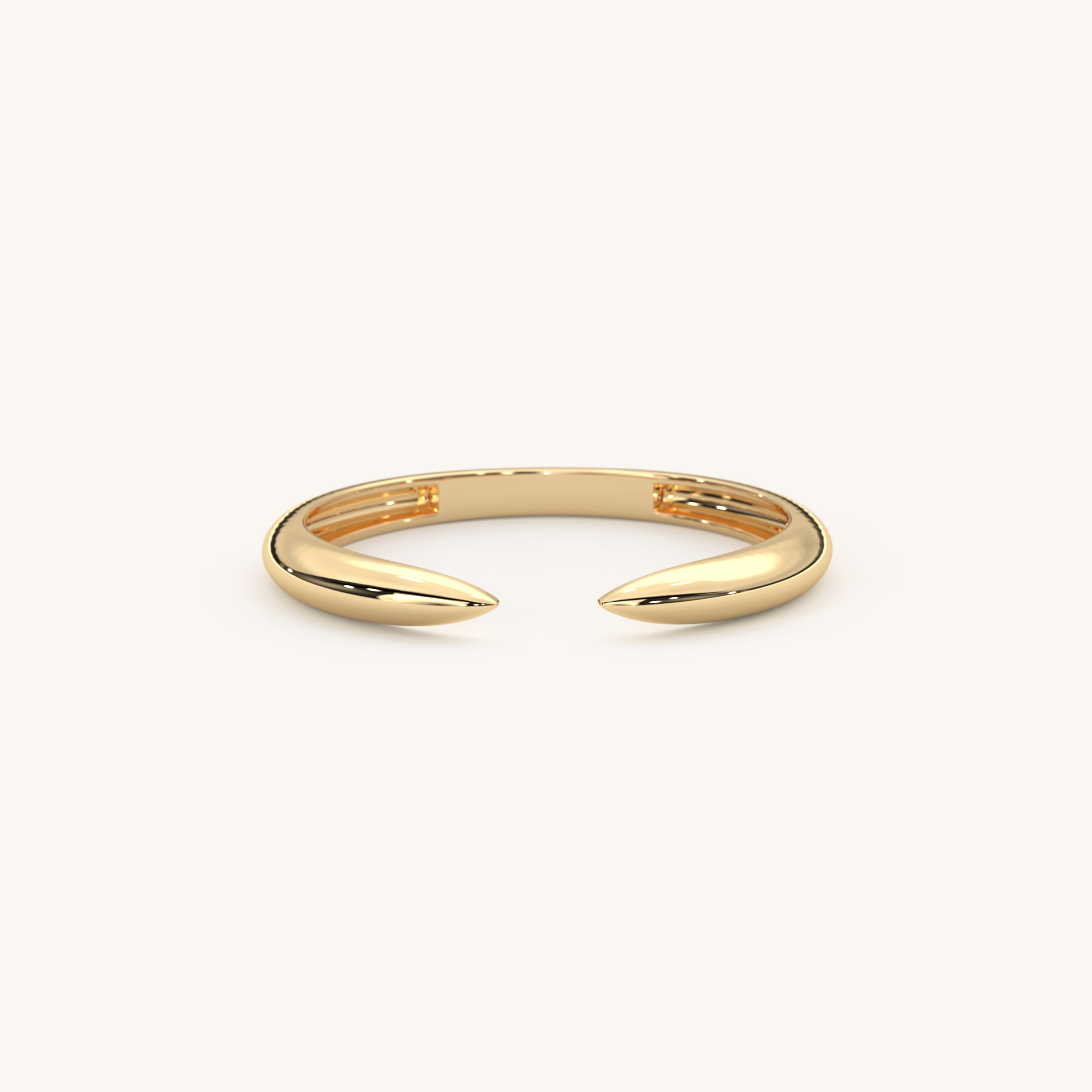 14k Gold Open Claw Ring, Valoria