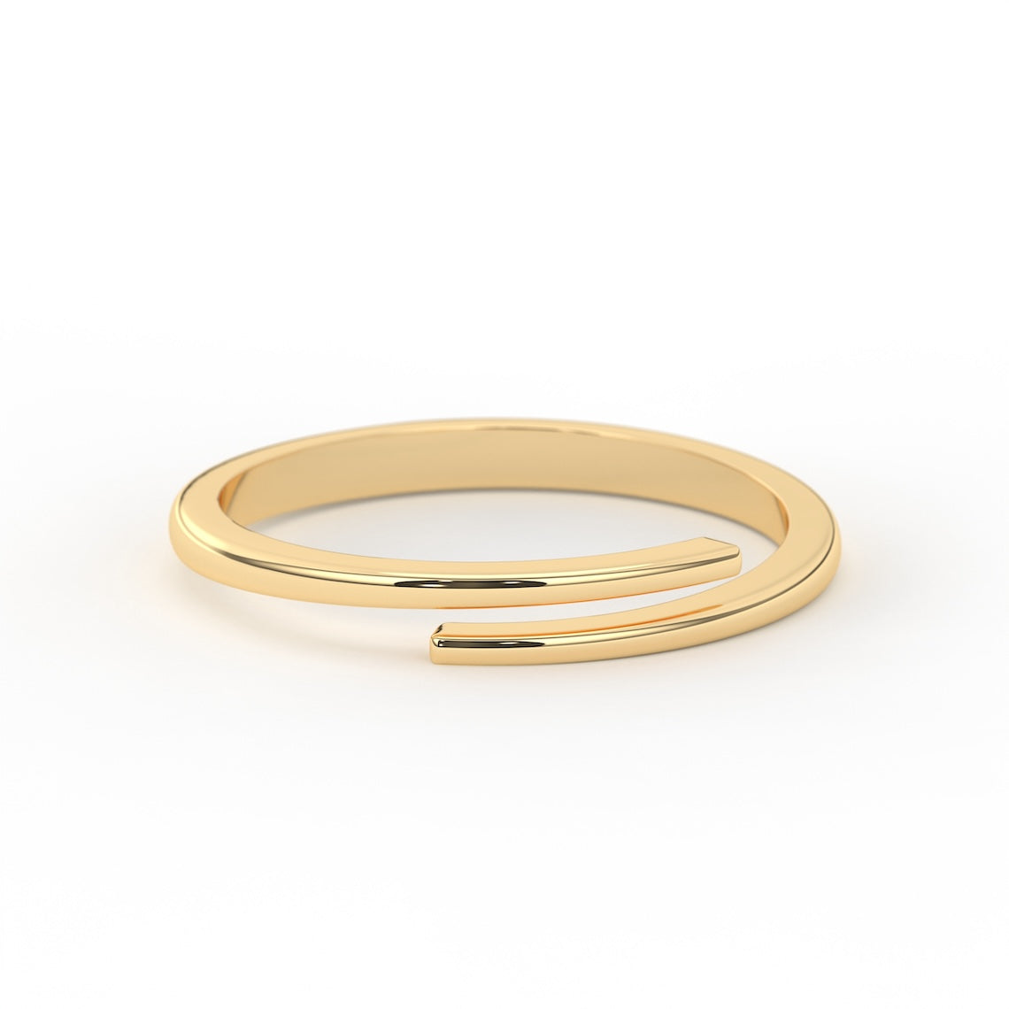 14K Gold Spiral Ring, Eos