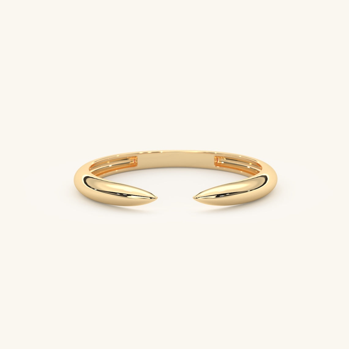 Bold Open Claw Ring 14k Gold
